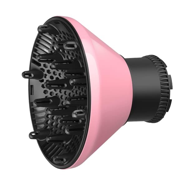 Universal hårdiffusor 6.0-8.0CM med hårtorkmunstycksadapter, rosa.