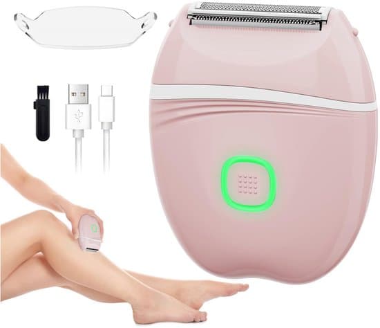 Genopladelig elektrisk hårfjernings-epilator til kvinder (pink)