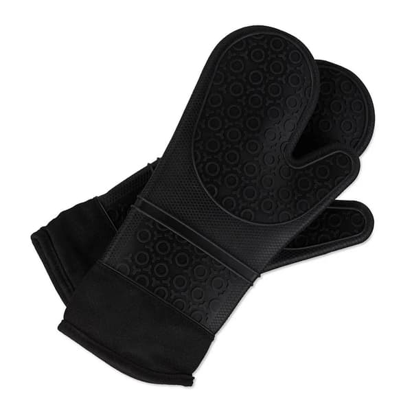 Unisex Ovnvanter Sort One Size 1 Pakke