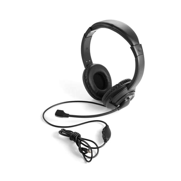 Computerheadset, 3,5 mm jack, velegnet til onlinekurser, med støjreduktionsfunktion, bærbart professionelt stemmeheadset.