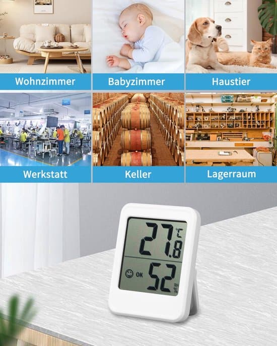 3-pack digital mini-termometer och hygrometer med komfortnivåindikator