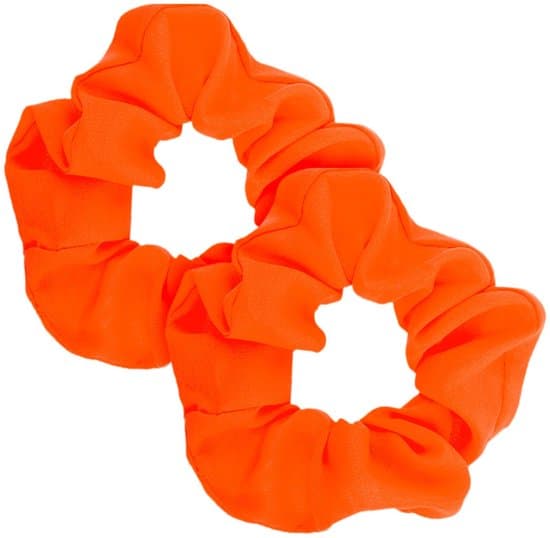 - Stor Neon Scrunchie - 2 Delar - Elastiska Hårband - Hästsvanshållare - För Kvinnor/Flickor - Robust Stretchmaterial - Hårband