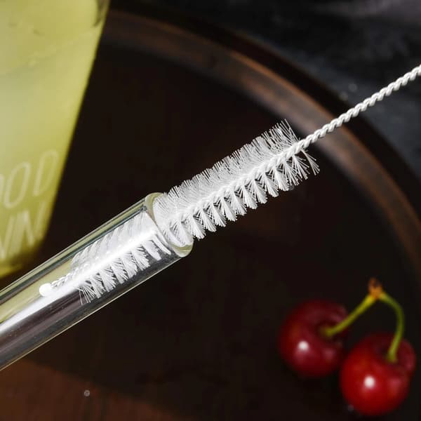 7PCS Bubble Tea Sugrör Extra Breda Rostfritt Stål Metall Återanvändbart Jumbopack
