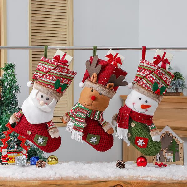 Julepynt gavepose charm - snemand design