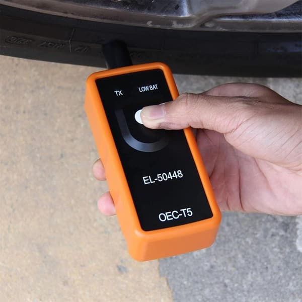 EL-50448 TPMS Däcktrycksinlärningsverktyg, OEC-T5 Däcktryckssensorverktyg, Orange, Batteri ingår ej