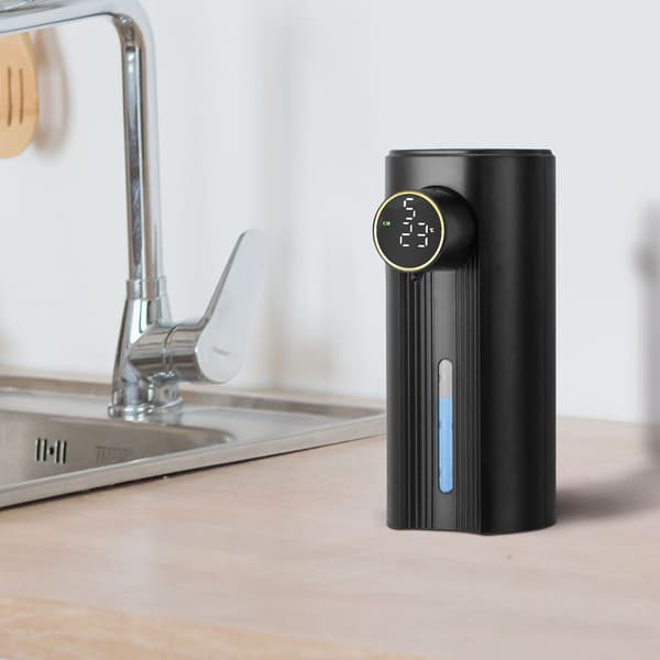 Sæbedispenser, Automatisk Flydende Sæbedispenser, Berøringsfri Sæbedispenser, Sort
