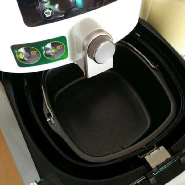 Firkantet kagebageform bagefad pande airfryer bagekurv pizzatallerken-S