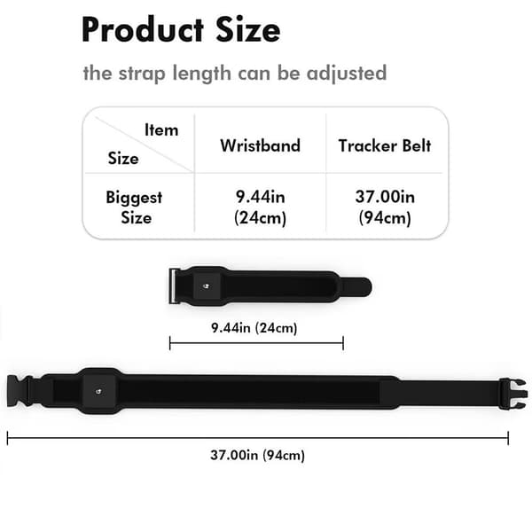 Til HTC Vive Tracker 3.0, justerbare hånd-/fodstropper og taljebånd til Motion Capture (5 stk.)