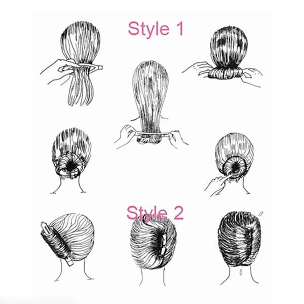 Dame Magic Hårstil Updo Donut Knold Maker Stand Værktøj Mode Styling Twister