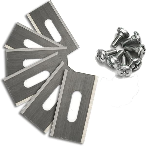 30 robotgräsklipparblad i rostfritt stål 35,8x18,5x0,65 mm silver