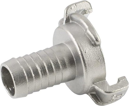 Slangkopplingssats - Trädgårdsslangkopplingar - Vattenrör - Rostfritt stål - 13 mm - Silver