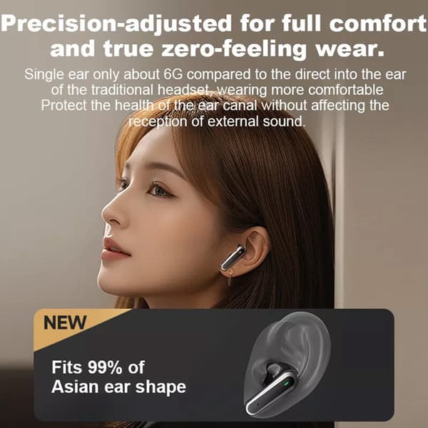Trådlösa Pekskärm Bluetooth Hörlurar Brusreducerande Q30 Touch - Grå