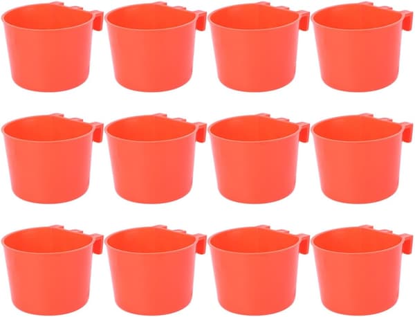 Extern fågelbursmatare/matare, 12-pack - Röd