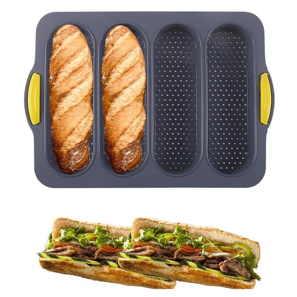 Nonstick bageplade, varmebestandig brødform til hotdogbrød