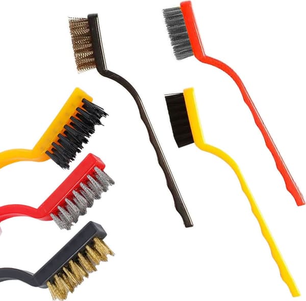 3 stålbørster børste metalbørste messing nylon SS børstesæt