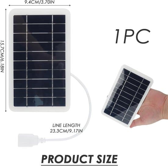 2W 5V IP65 Vandtæt Mini USB Solpanel Oplader til Camping & Udendørs Brug