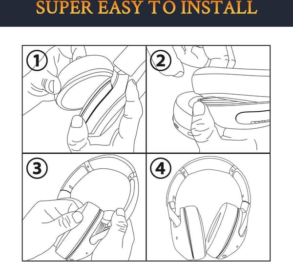 Ørepuder til SteelSeries Arctis 3/5/7/9/9X/Pro, Sort, 1 Par