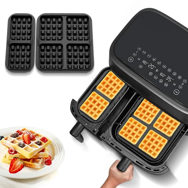 Erstatningssilikonevaffelform til NA350-Tefal EY9018 Airfryer - Sort