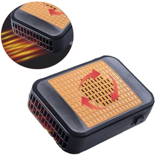 12V 300W el. køretøjsvarmer luftvarmerventilator temp. varmer afrimer afdugger