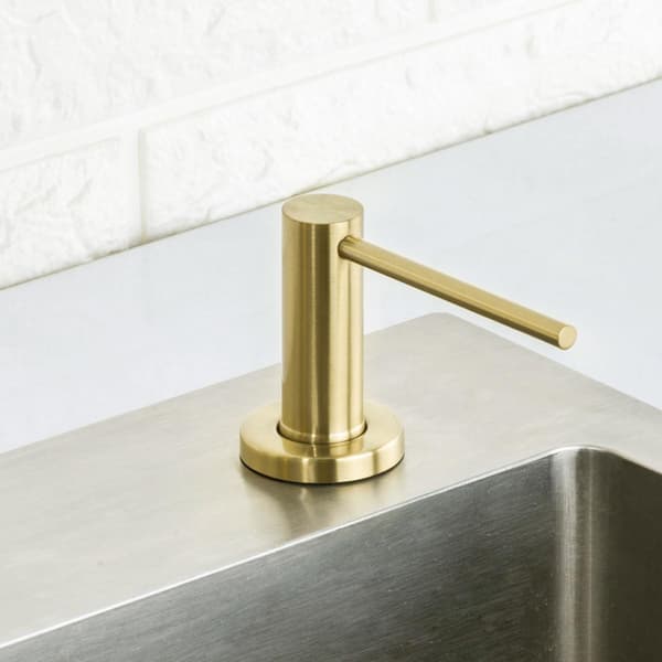 Sæbedispenser Champagne Guld Rustfrit Stål Pladepumpe Lotion Indbygget Flaske