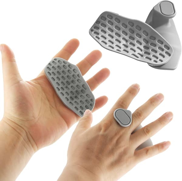 Halkfria träningsgrepp, ergonomiska träningshandskar - Grå