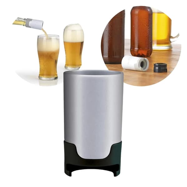 3 bärbara ölkranar, lämpliga för glas- och PET-flaskor, återanvändbara, diskmaskinssäkra.