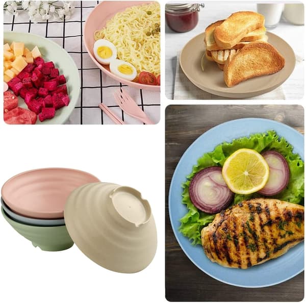 Lätta vetestråskålar okrossbara middag diskmaskin