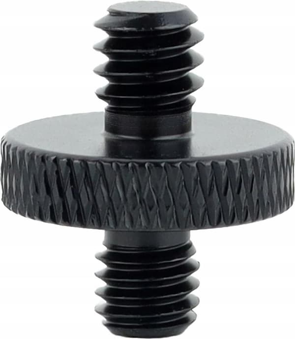 10 adapterskruer, 1/4” til M6, stativ, aluminiumslegering, sort.
