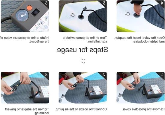 Multifunktionel SUP-pumpeadapter, luftventilkonverter til paddleboard, kajak og oppustelig båd - sort