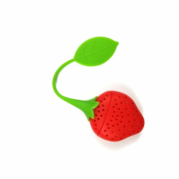 Infuser Diffuser Te Krydda Ört Silikon Jordgubbsblad Sil