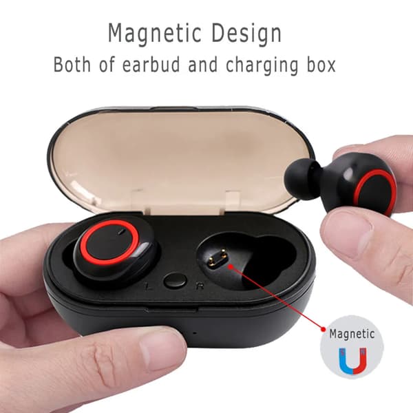 Ægte trådløst BT-headset BT 5.0 Touch Sort Rød