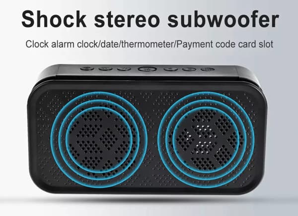 Bärbar smart och snygg spegelväckarklocka med Bluetooth
