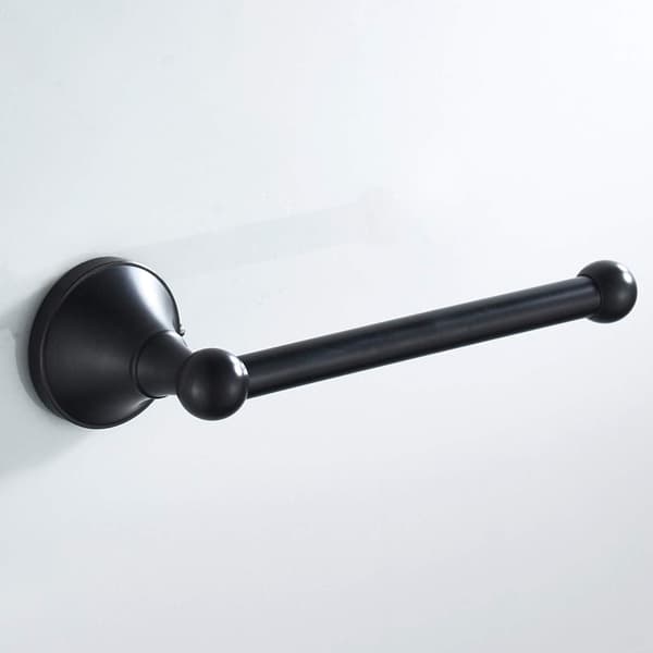 Retro toiletpapirholder, køkkenrulleholder i messing - sort