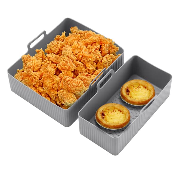 Firkantet bageform i silikone til Tefal EY901840 Tower T17099 Airfryer - Grå