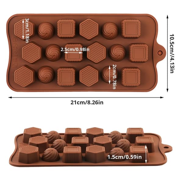 Silikoneform Kage Isbakke Gelé Slik Cookie Chokolade Gummy Bageform Model 1
