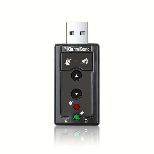 usb7.1 eksternt lydkort aluminiumslegering USB driverfrit computer notebook live broadcast eksternt karaoke USB lydkort