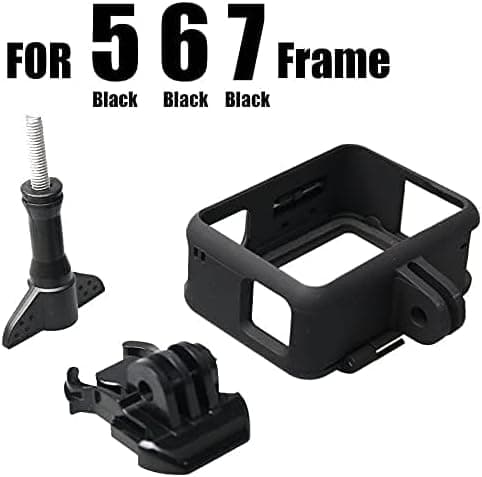 Kompatibel med GoPro 5/6/7 Black Edition Bezel Kit Buet Flad Base Stik