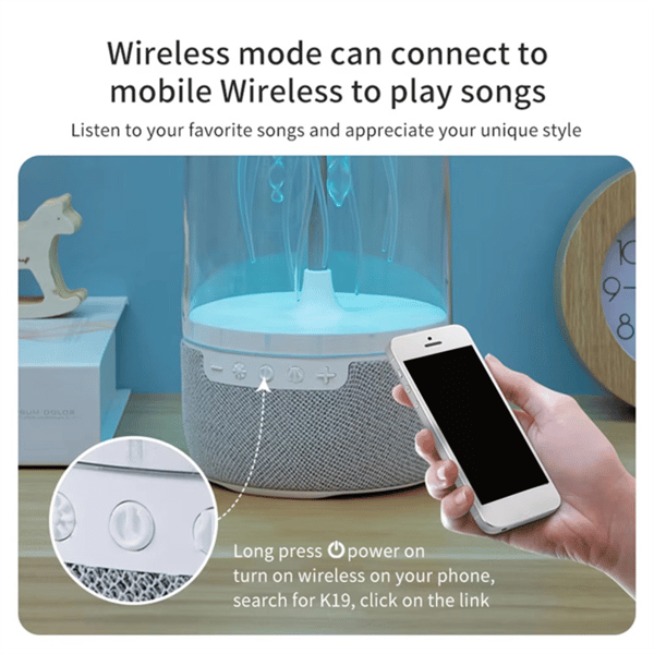 Vandmand-formet Bluetooth-højttaler - Farverige 3D HiFi-lydeffekter
