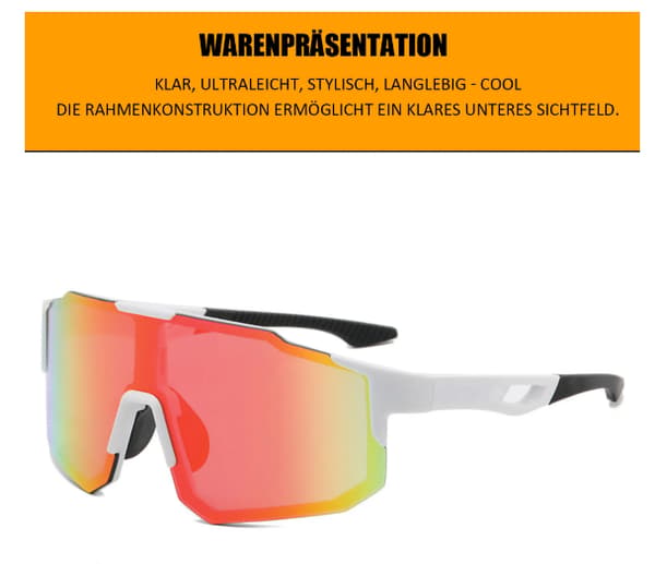 Unisex polariserede solbriller hvid