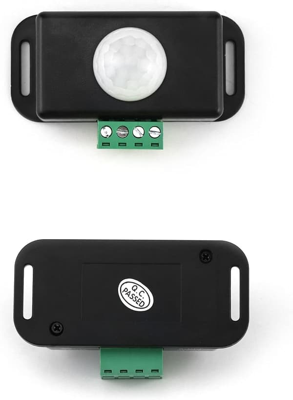 2-pak sensor LED bevægelsessensorafbryder - sort