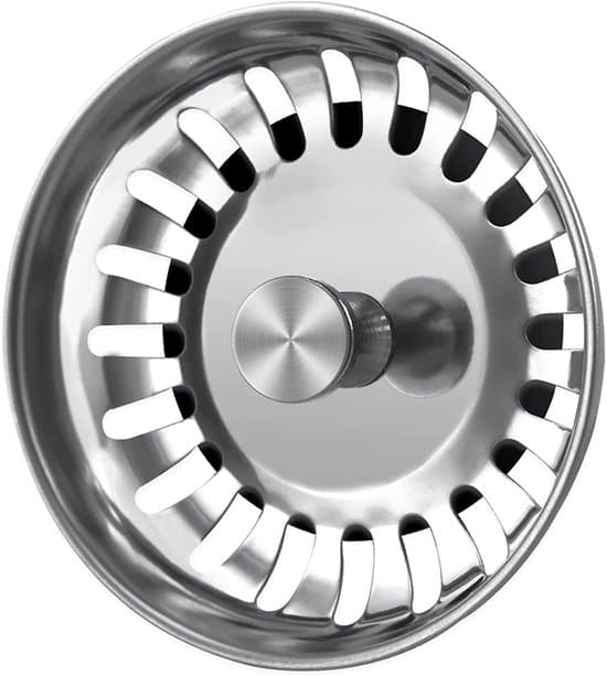 79 mm diskbänkssil i rostfritt stål (2-pack) - Multifunktionell diskbänkspropp och sil