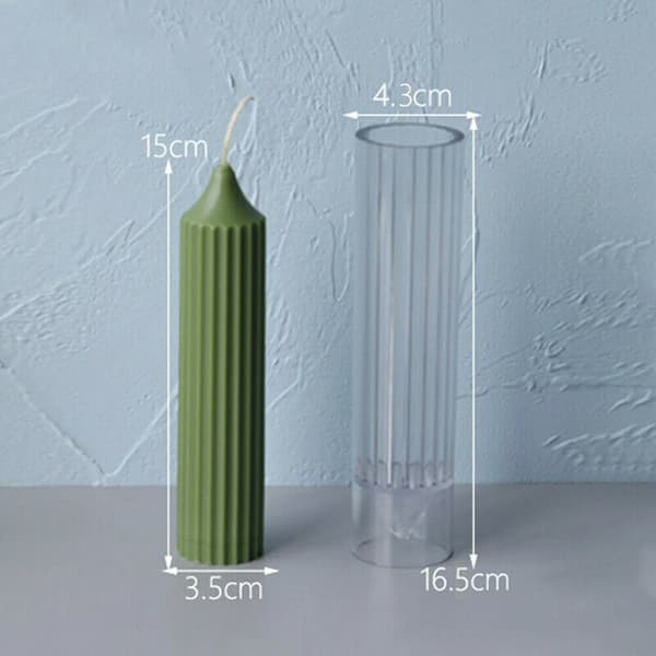 Silikonform för ljustillverkning, DIY ljusform 16*4cm