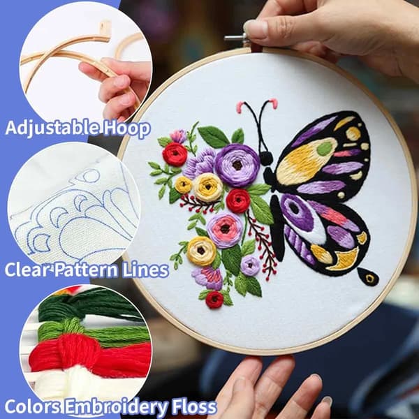Tredelad broderisats