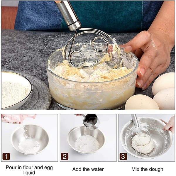 2-pack dansk degvisp 2-pack premium rostfritt stål holländsk handmixer