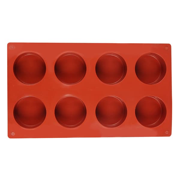 2x 8-hulrums bageplade silikoneform mini cupcake cookie bageform muffinform