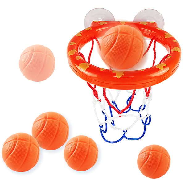 Badelegetøj - Badebasketballkurv til børn og småbørn - Badelegetøj bruselegetøj til børn 4-8 år