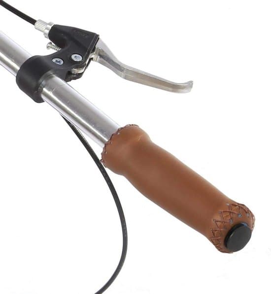 Cykelstyrgreb 1 par retro kunstlæder cykelgreb brun