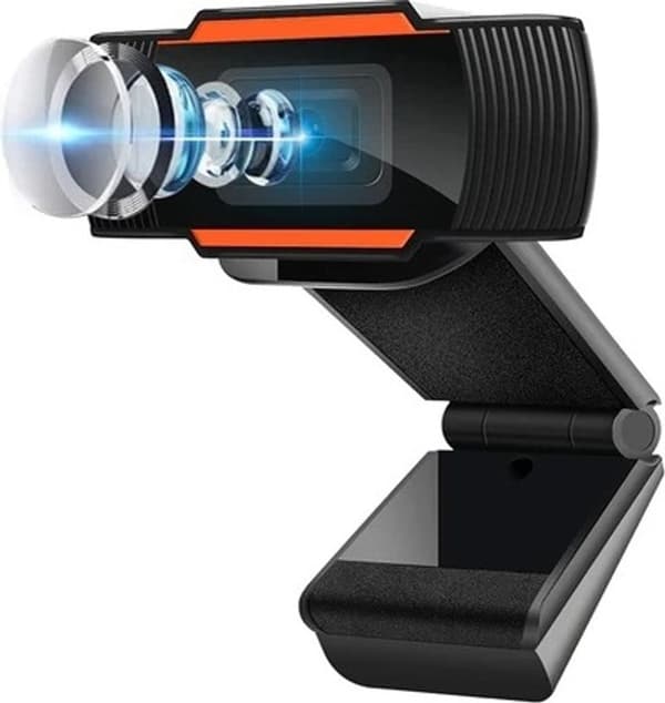 Webcam m/ mikrofon, stereo lyskorrektion, plug & play USB webcam, HD online, Velegnet til computere, laptops, Windows