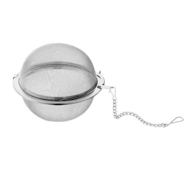2 stk. tebold i rustfrit stål til blade, krydderier, urter, si, infuserfilter