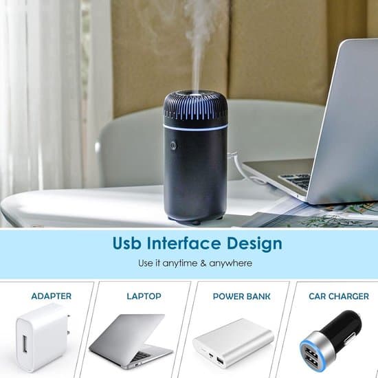 USB Bildiffusor - Aromaterapiluftfuktare - Svart